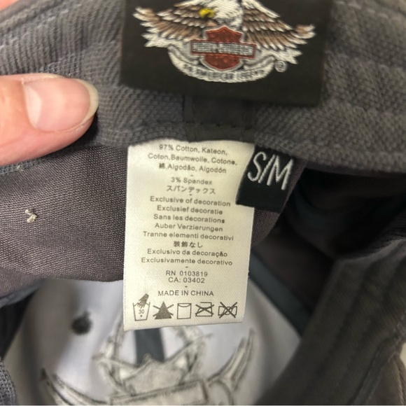 Official Harley Davidson Baseball Cap with cool HD logo embroidered on the hat - Picture 13 of 14